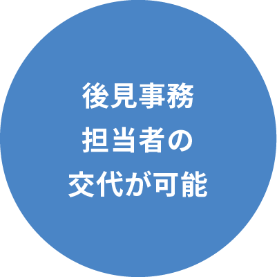 後見事務担当者の交代が可能